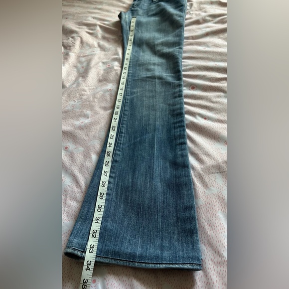 Rock & Republic Low Rise Flare Leg Jeans Fleur-di-lis Embellishment SZ 26 Y2K - Picture 14 of 15